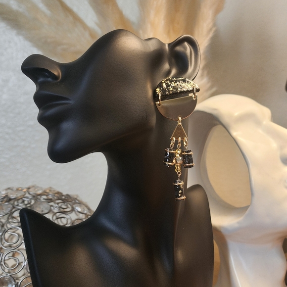 Handmade Polymer Earrings - Picture 2 of 3